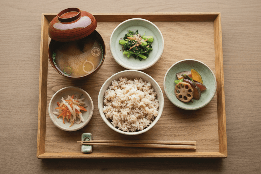 野菜の定食の画像